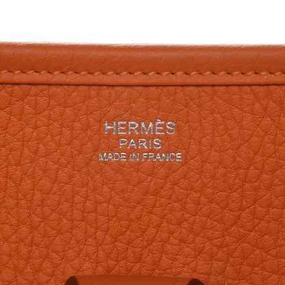 Hermes Taurillon Clemence Evelyne III PM Orange 6 of 8