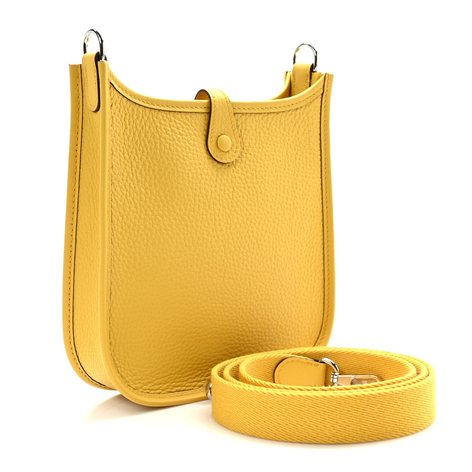 Hermes Taurillon Clemence Evelyne TPM Jaune Ambre 3 of 10