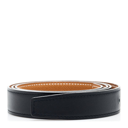 Hermes Swift Epsom 24mm Belt Strap 85 34 Black Gold 1 of 5
