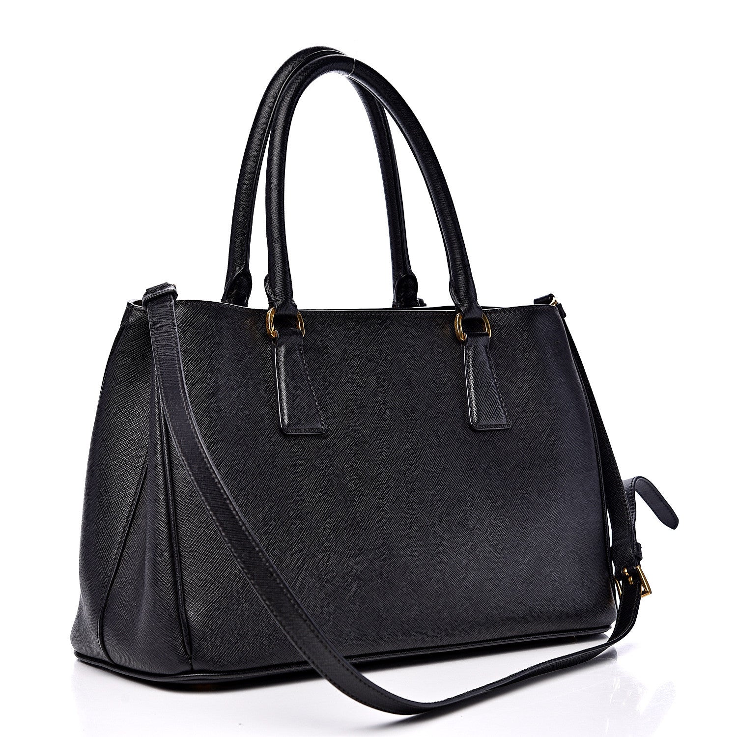 Prada Saffiano Lux Medium Tote Black 2 of 12