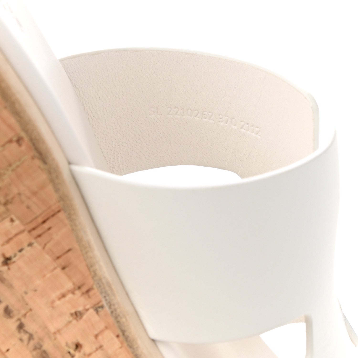Hermes Calfskin Cork Eze 30 Sandals 37 White 8 of 9