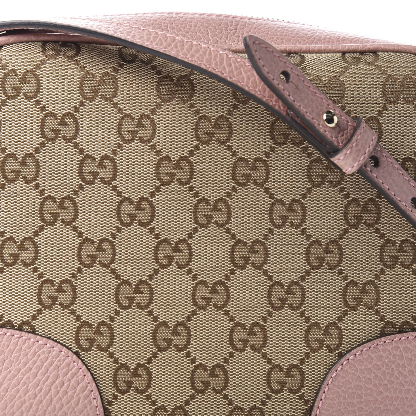 Monogram Mini Bree Messenger Bag Beige Soft Pink