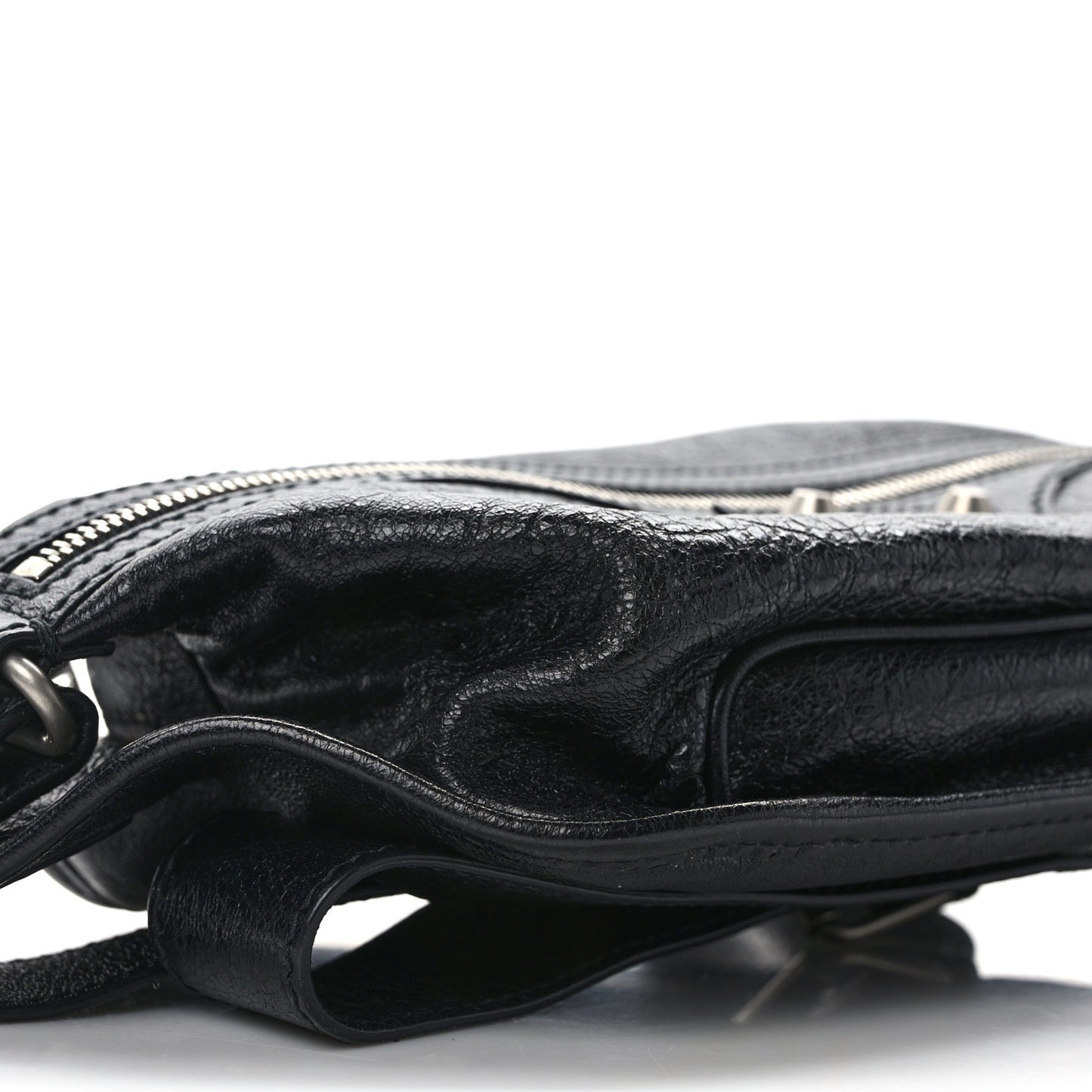 Lambskin Classic Hardware Neo Lift Hip Bag Black