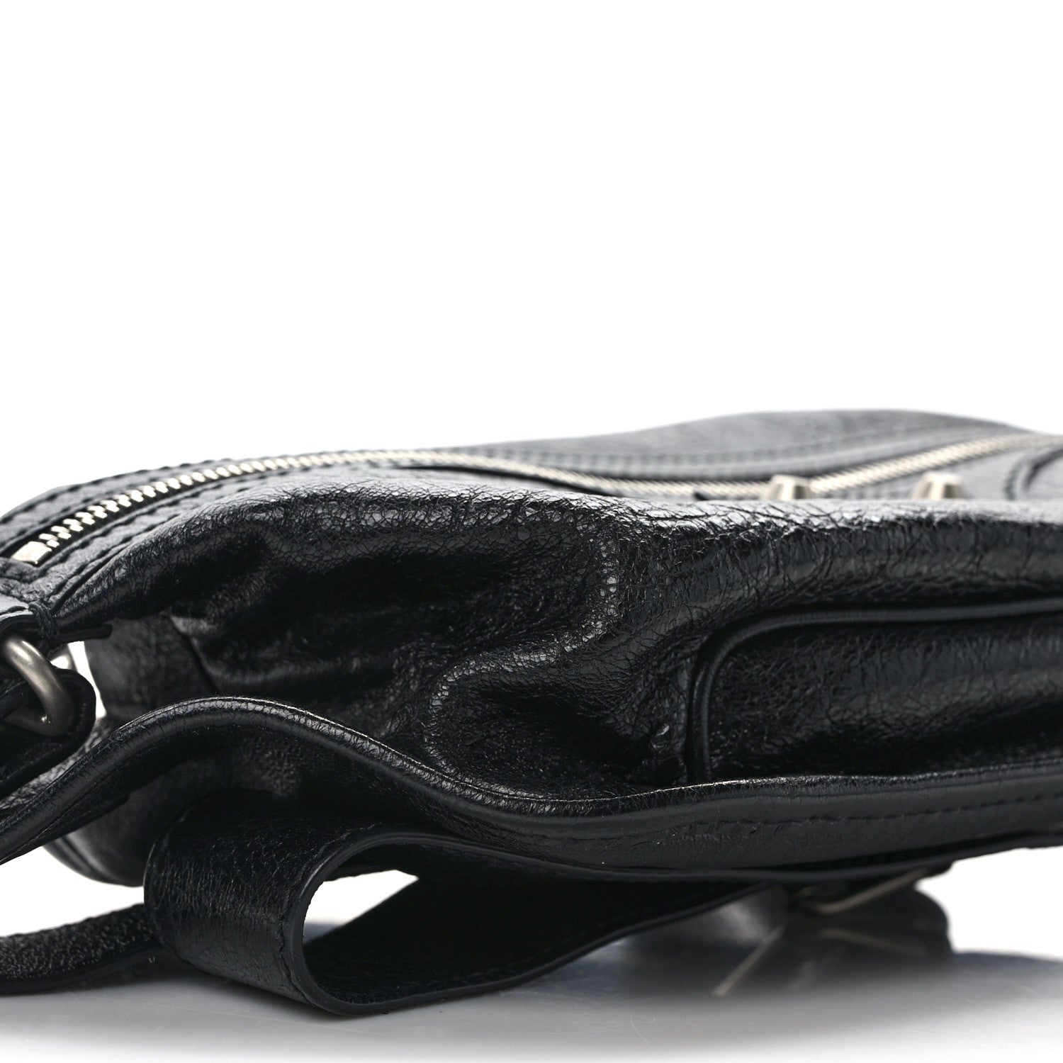 Balenciaga Lambskin Classic Hardware Neo Lift Hip Bag Black 9 of 10