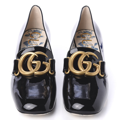 Gucci Vernice GG Victoire 55mm Loafer Pumps 35.5 Black 2 of 9