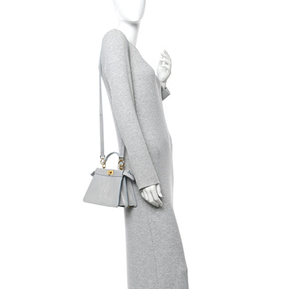 Fendi Stingray Shiny Nappa Petite Peekaboo I SEE U Satchel Anice 2 of 15