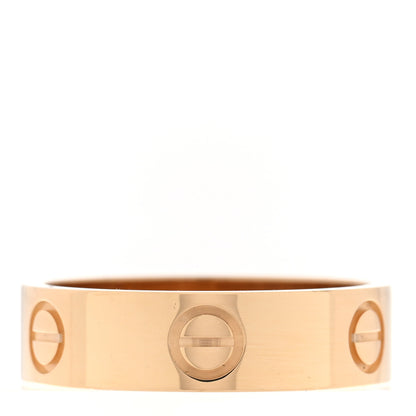 Cartier 18K Yellow Gold 5.5mm LOVE Ring 56 7.5 1 of 5