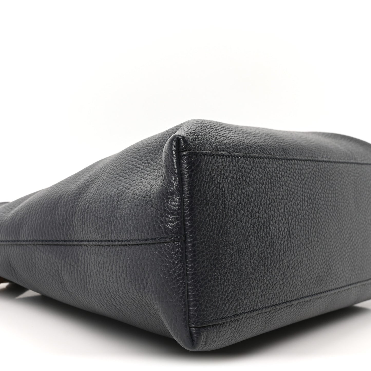 Calfskin Bamboo Tassel Top Handle Tote Blue