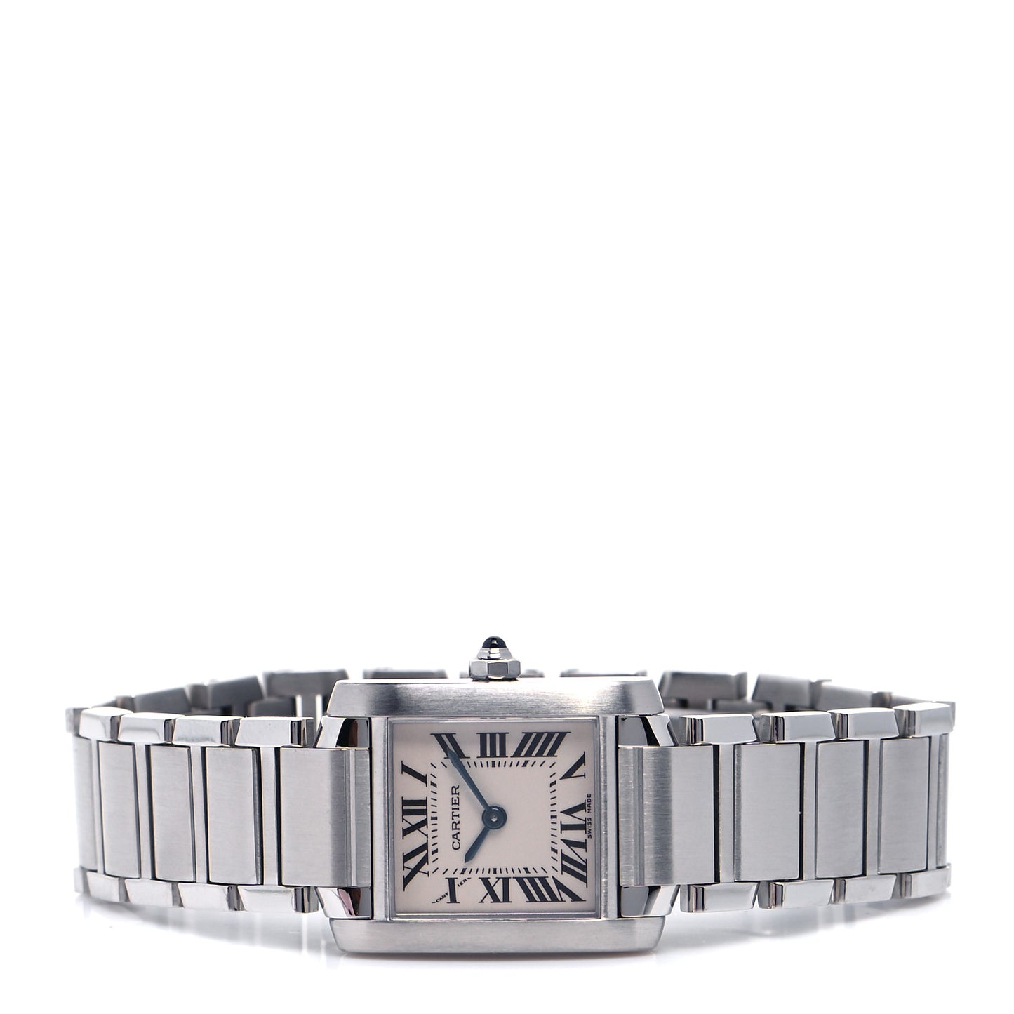 Stainless Steel 20mm Tank Francaise Quartz Watch