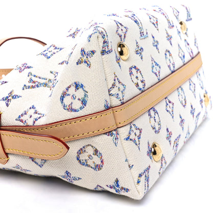 Louis Vuitton Monogram Jacquard CarryAll PM Multicolor Beige 9 of 10