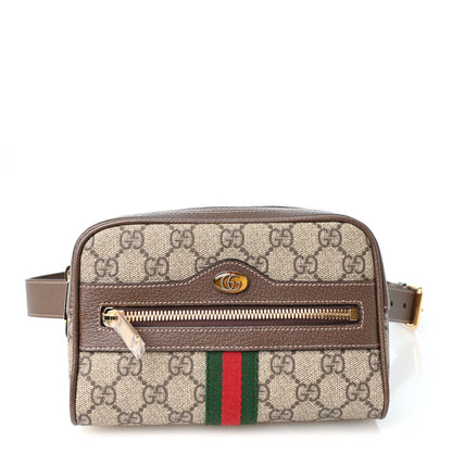 Gucci GG Supreme Monogram Web Small Ophidia Belt Bag 85 34 Dark Brown 1 of 9
