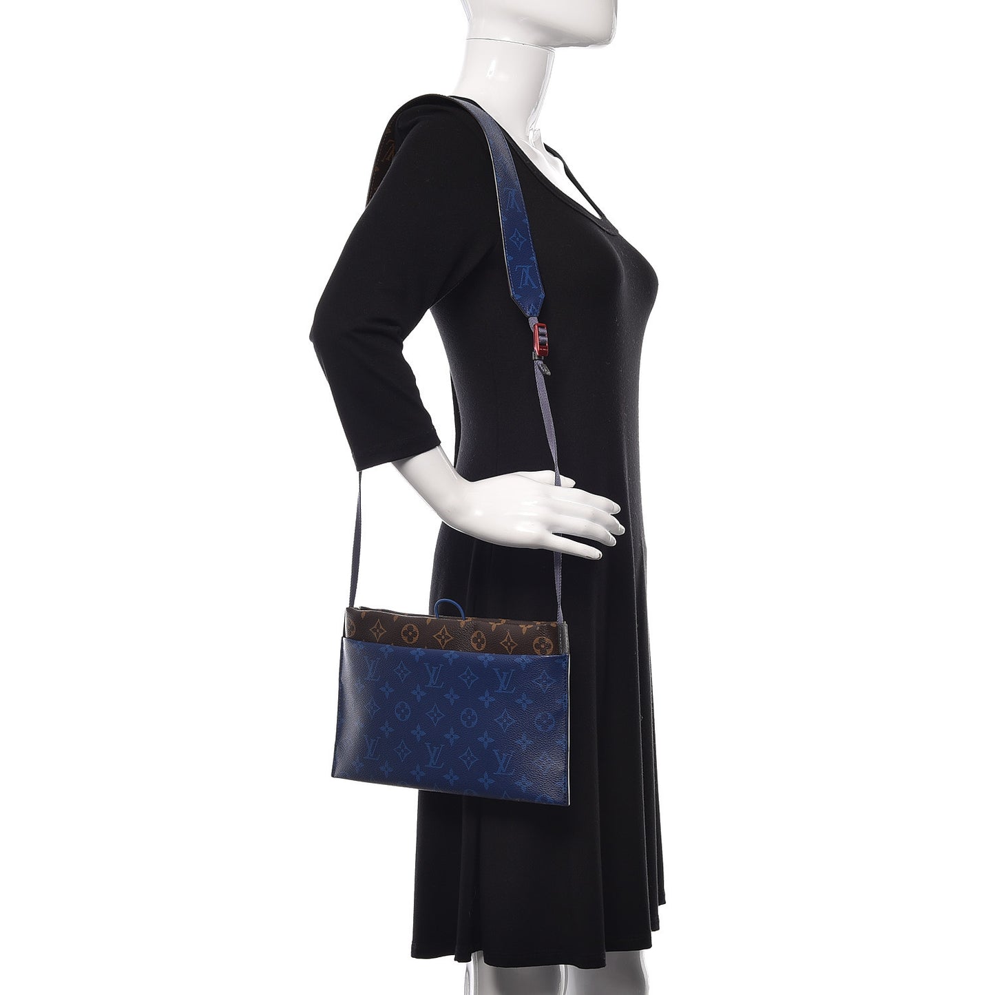 Monogram Small Outdoor Pouch Pacific Blue