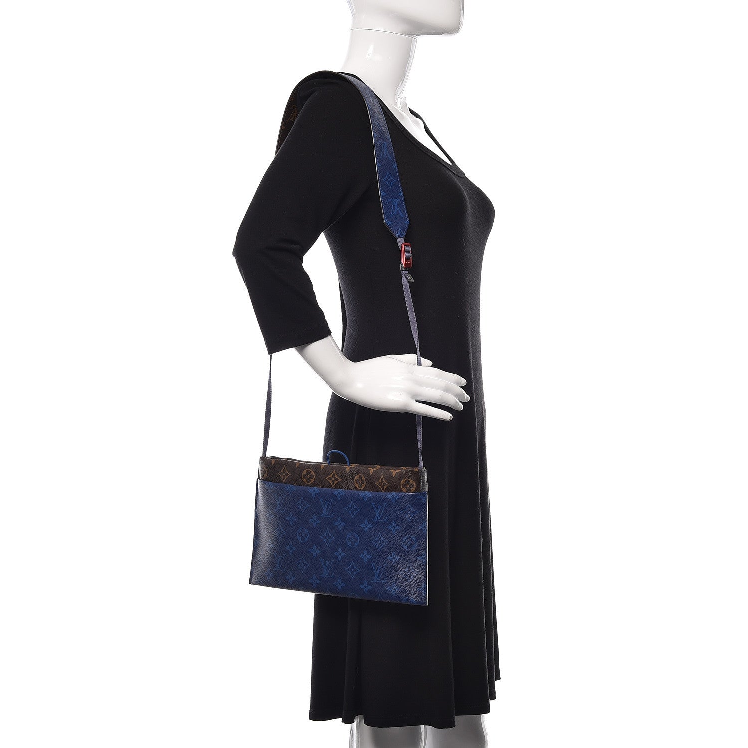 Louis Vuitton Monogram Small Outdoor Pouch Pacific Blue 2 of 17