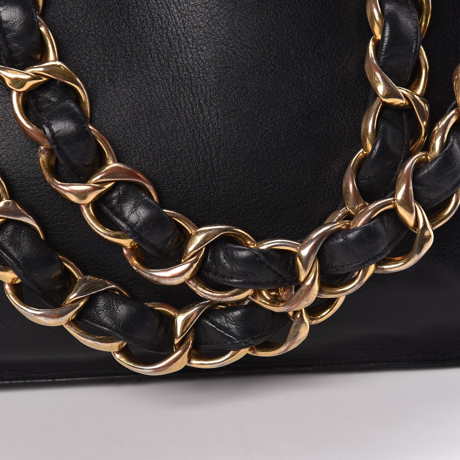 Chanel Lambskin CC Tote Black 21 of 24