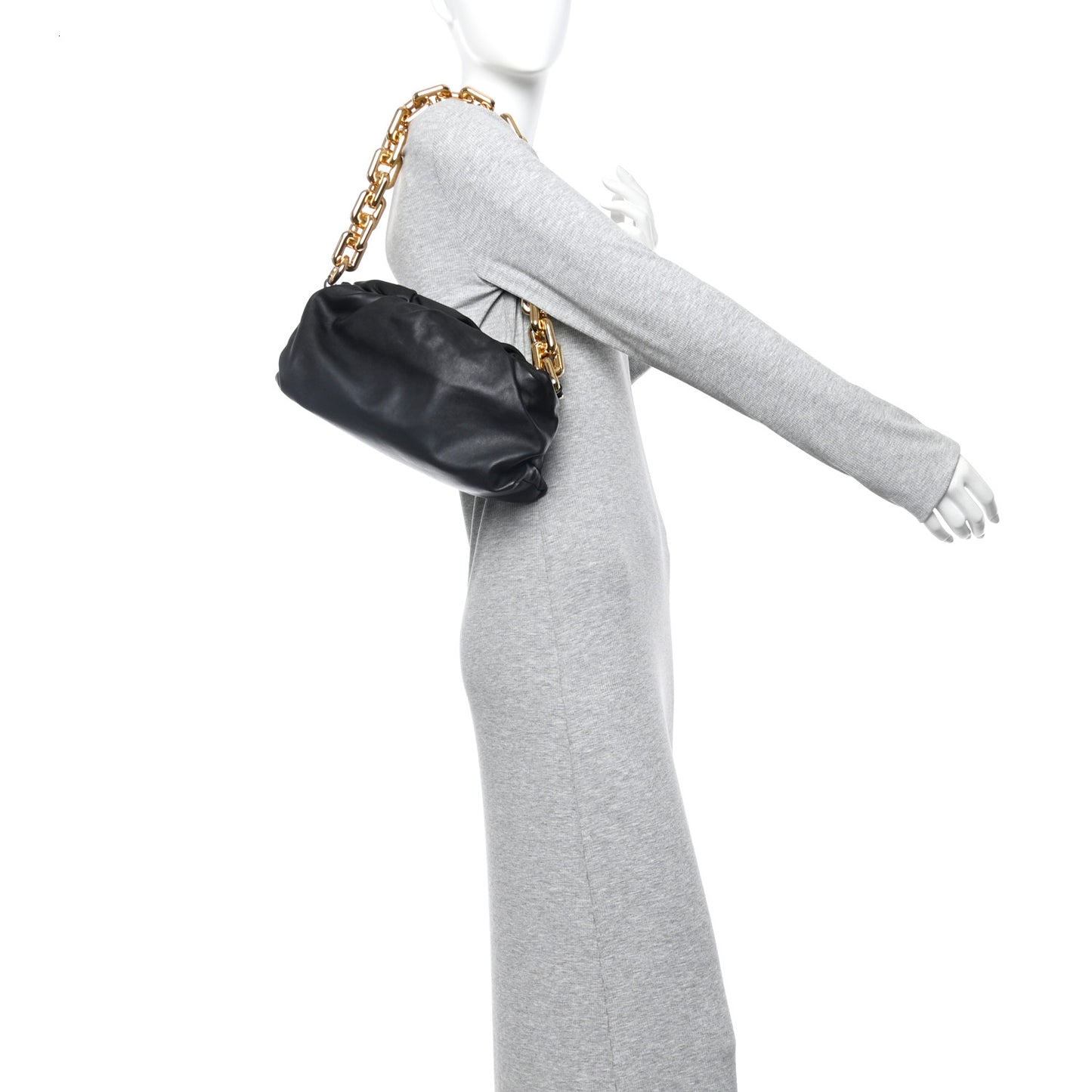 Calfskin The Pouch Chain Black