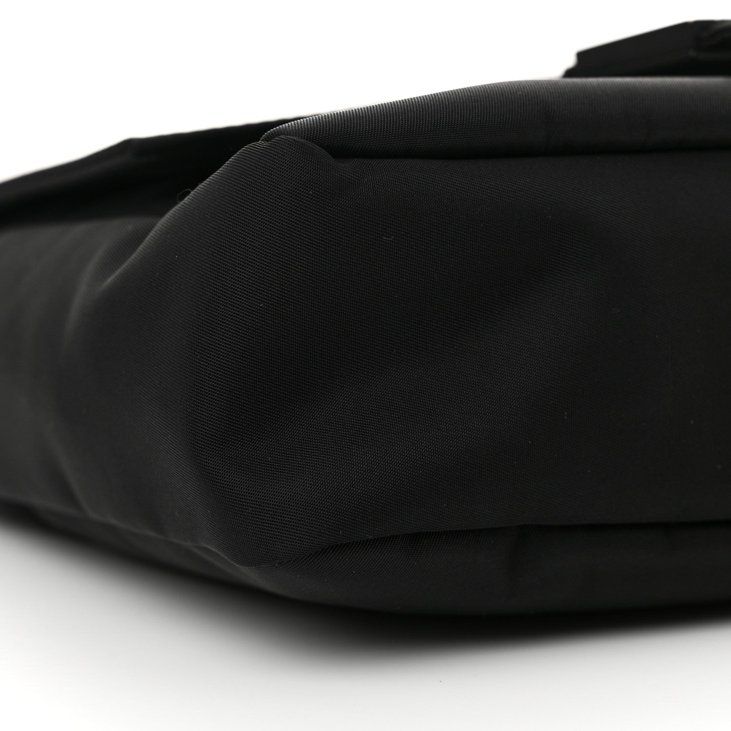Fendi Econyl Nylon Cuoio Romano Monochrome Medium Baguette Messenger Bag Black 9 of 12