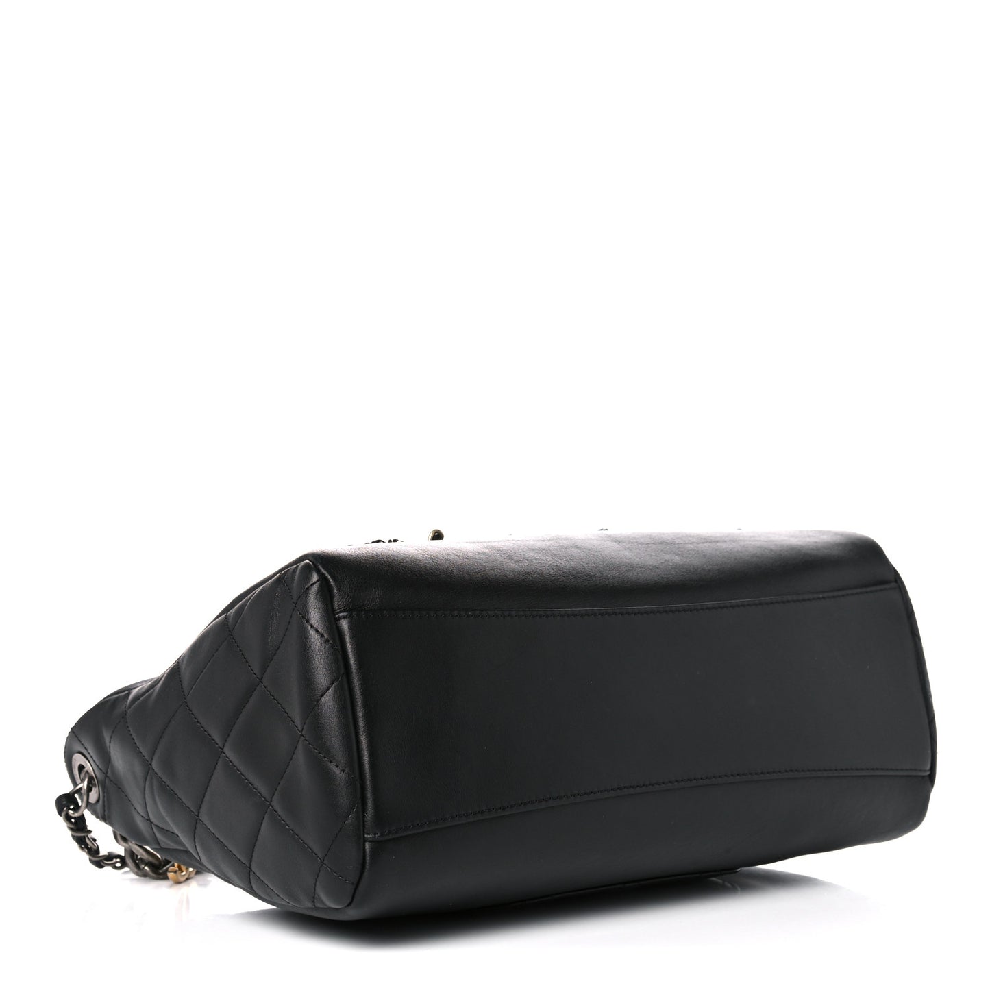 Calfskin Chain 20s Signature Hobo Black