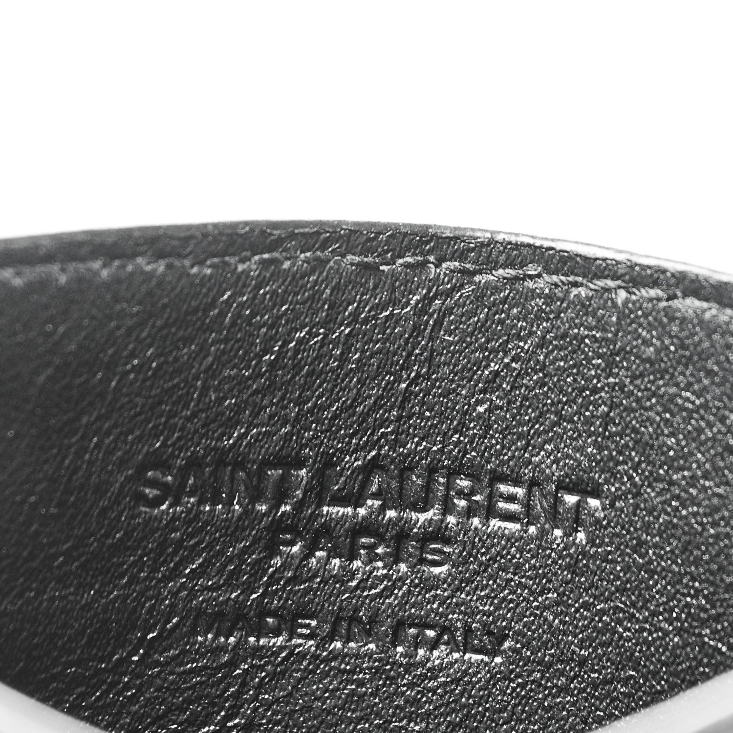 Saint Laurent Calfskin 5 Fragments Card Holder Black 5 of 8