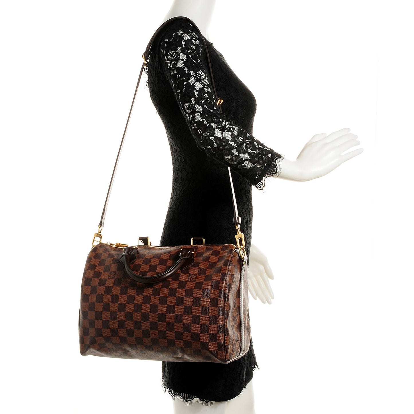 Damier Ebene Speedy Bandouliere 30