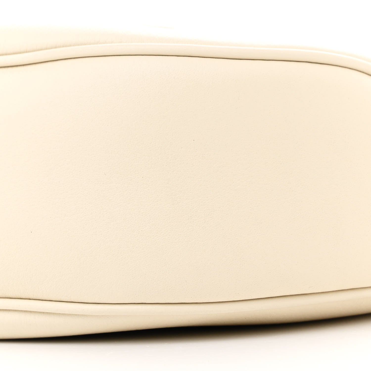 Celine Supple Calfskin Cuir Triomphe Small Heloise Shoulder Bag White Cotton 11 of 11