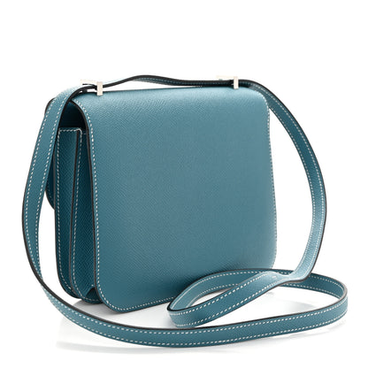 Hermes Epsom Constance 18 New Blue Jean 4 of 12