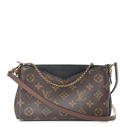 Louis Vuitton Monogram Pallas Clutch Black 1 of 10