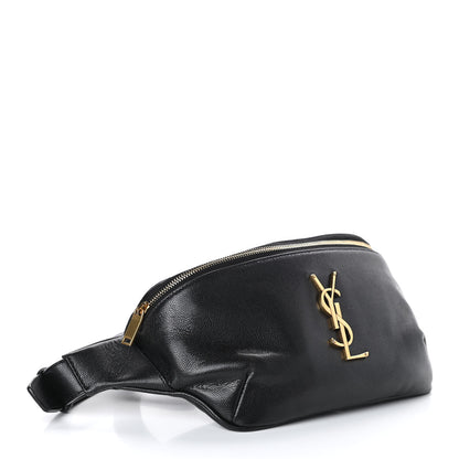 Saint Laurent Grain De Poudre Monogram Belt Bag Black 4 of 9