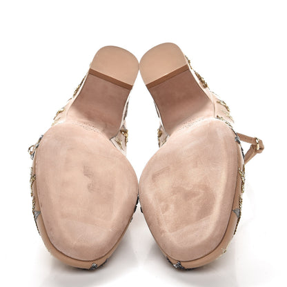 Valentino Garavani Nappa Star Embroidered Tan-Go Mary Jane 60mm Pumps 35.5 Soft Noisette 5 of 10
