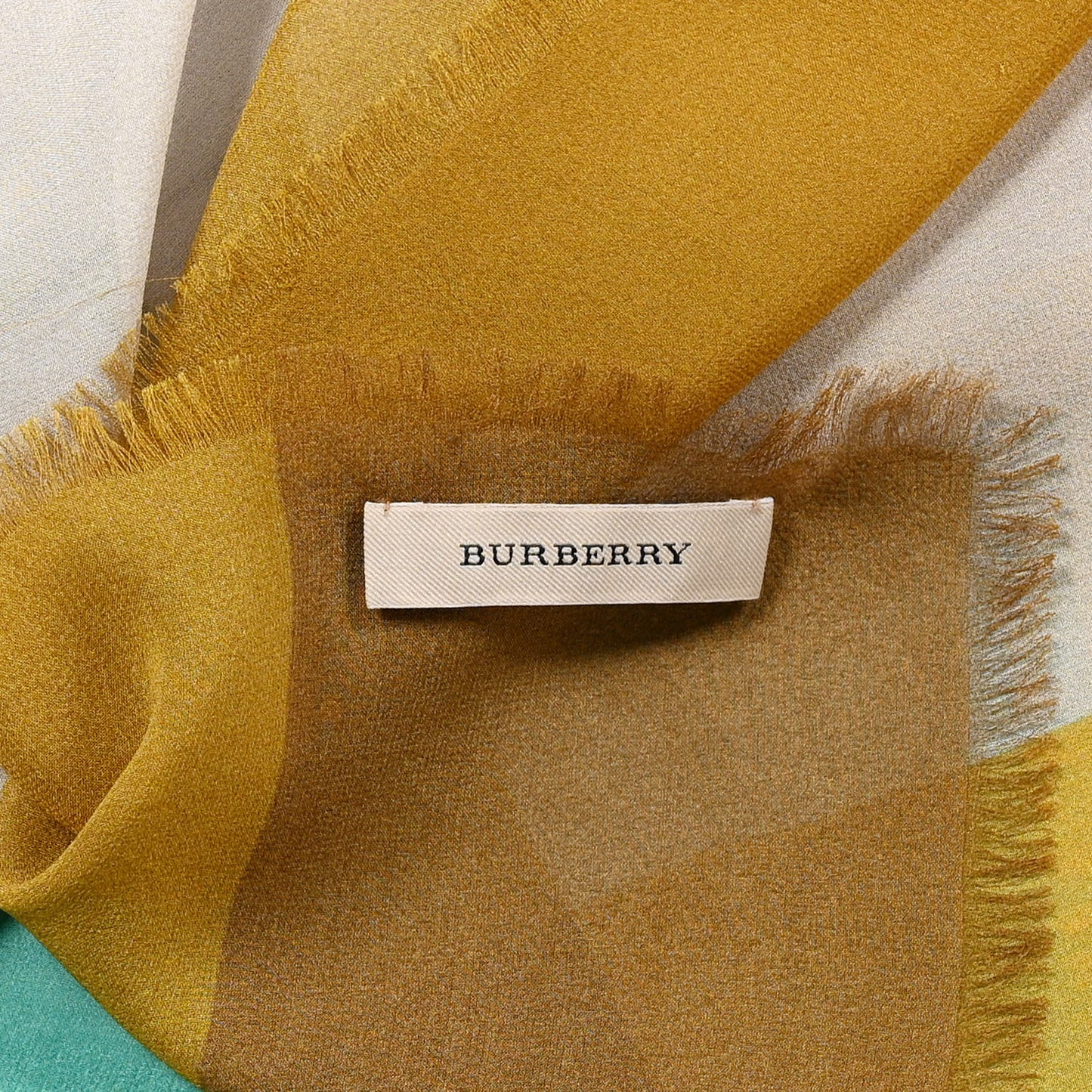 Silk Monogram Print Square Scarf