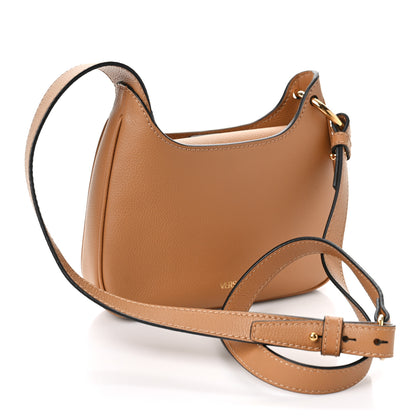 Versace Calfskin La Medusa Mini Chain Hobo Bag Brown 3 of 8