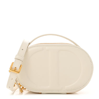 Christian Dior Calfskin CD Signature Oval Crossbody Camera Bag Latte 1 of 11