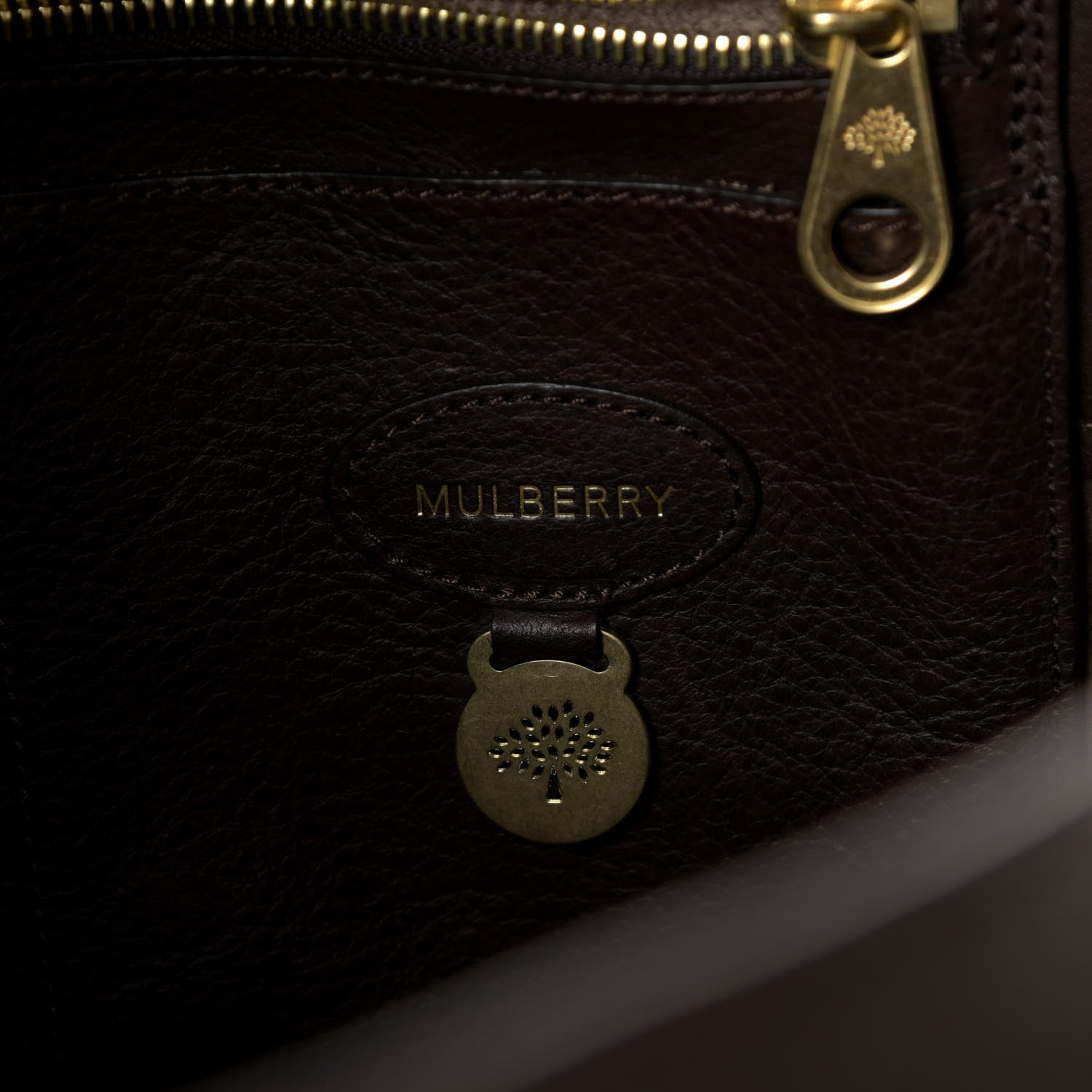 Mulberry Classic Grain Calfskin Bayswater Chocolate 6 of 9