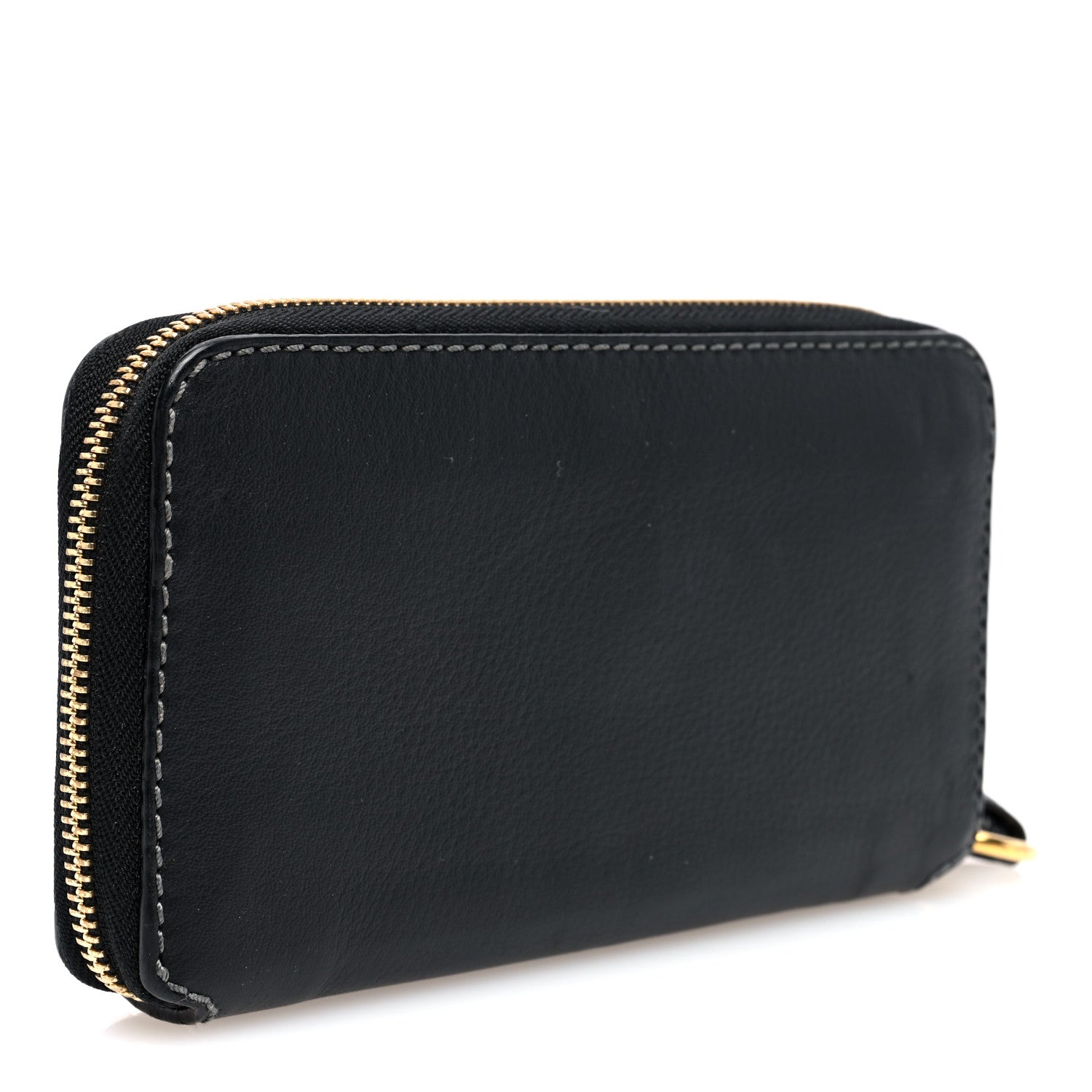 Chloe Grained Calfskin Marcie Long Zip Around Wallet Black 3 of 7