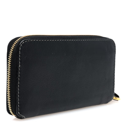 Chloe Grained Calfskin Marcie Long Zip Around Wallet Black 3 of 7