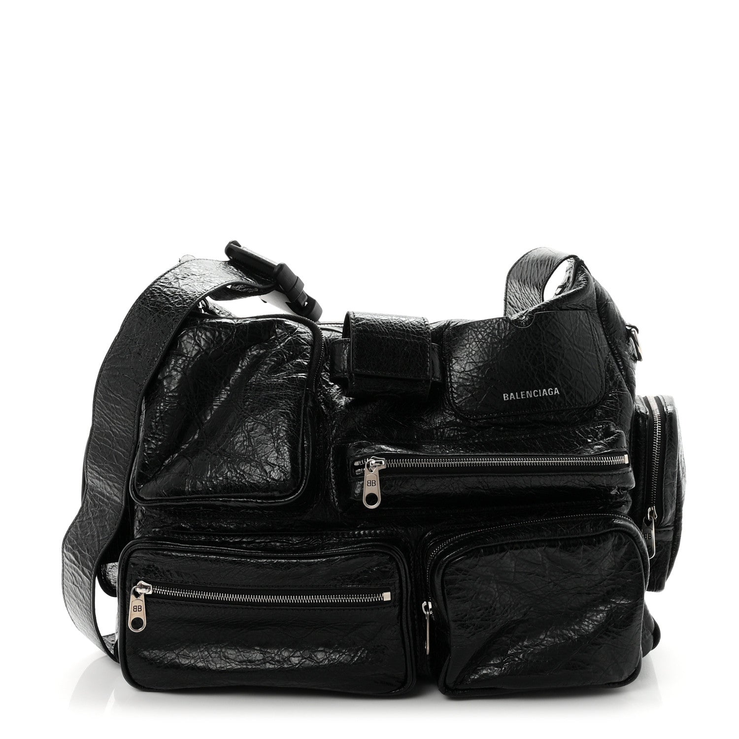 Balenciaga Agneau Arena Superbusy Messenger Bag Black 1 of 10