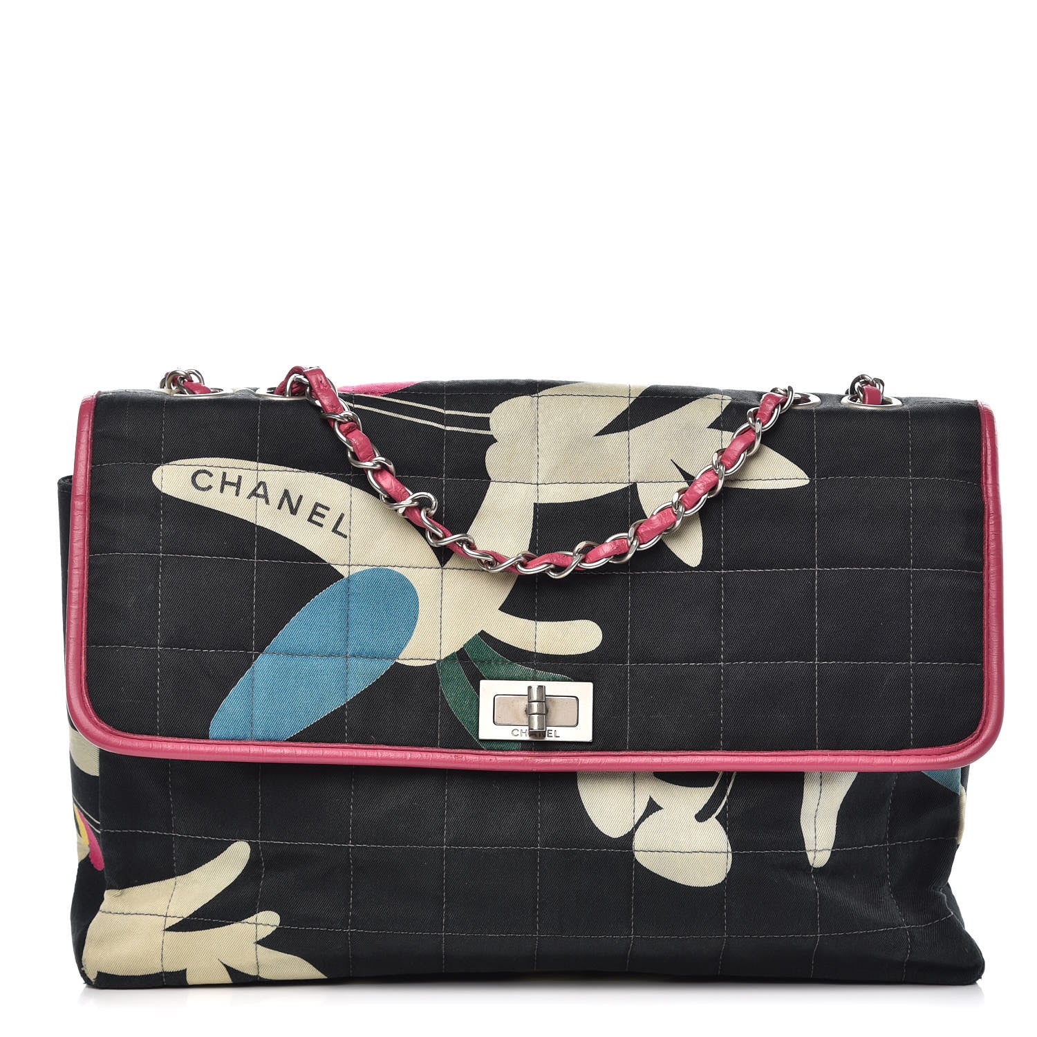 Chanel Canvas Chocolate Bar Quilted Flap Multicolor 2 of 18
