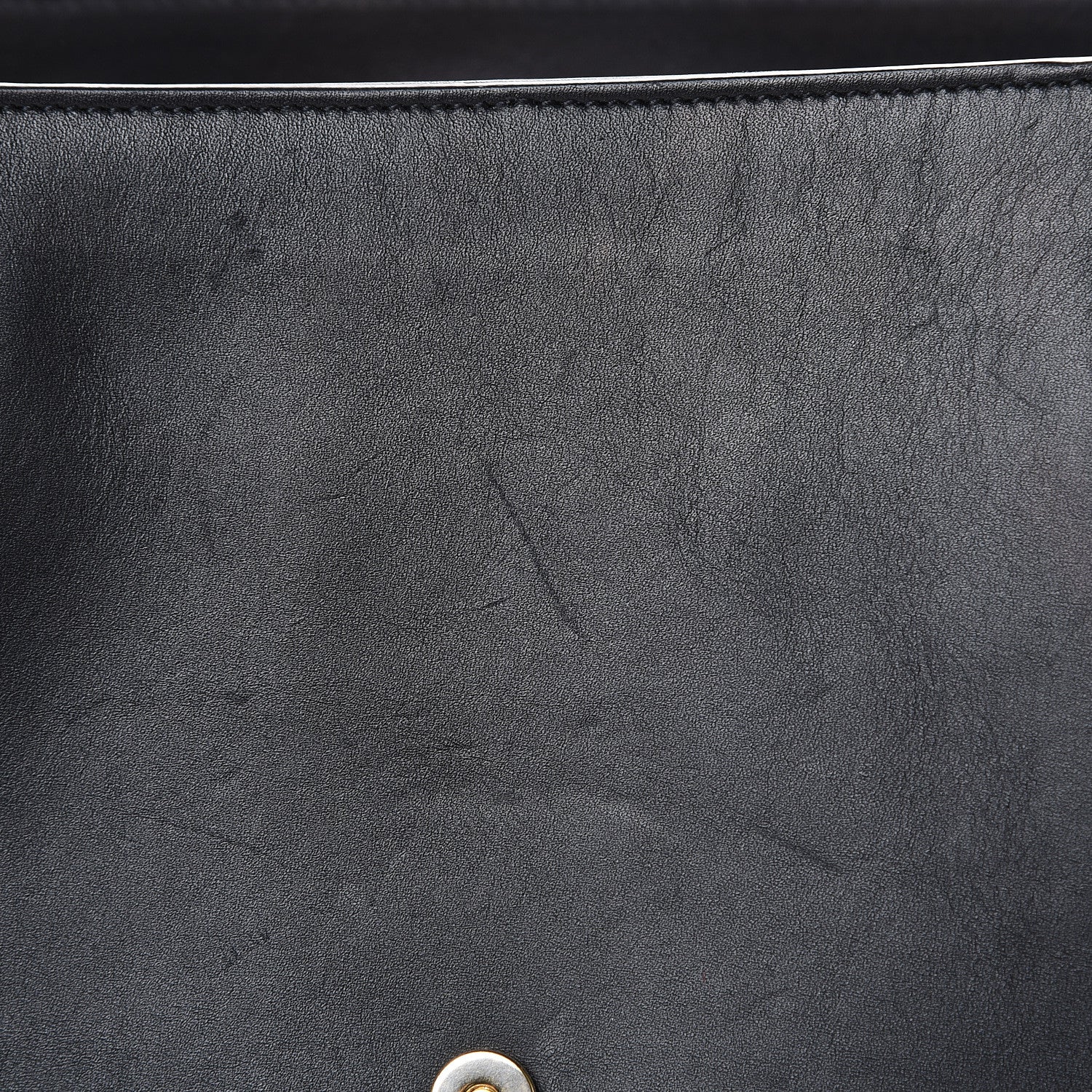 Saint Laurent Soft Calfskin Monogram Cassandre Shopper Black 9 of 19