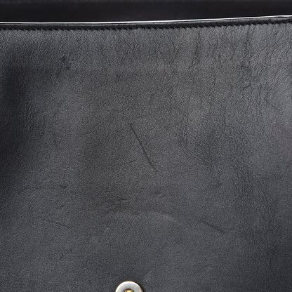 Saint Laurent Soft Calfskin Monogram Cassandre Shopper Black 9 of 19