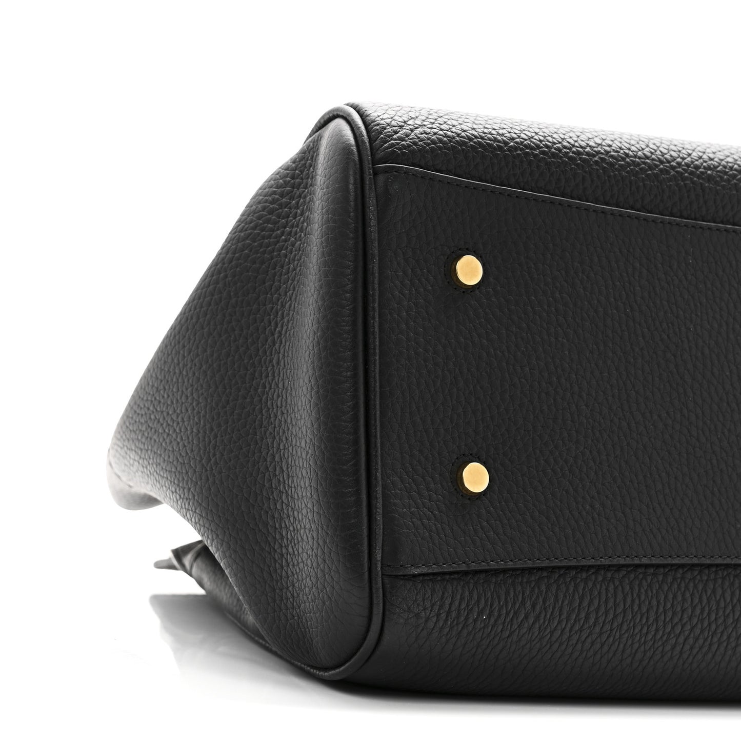 Heavy Grain Belted Bayswater Tote Black