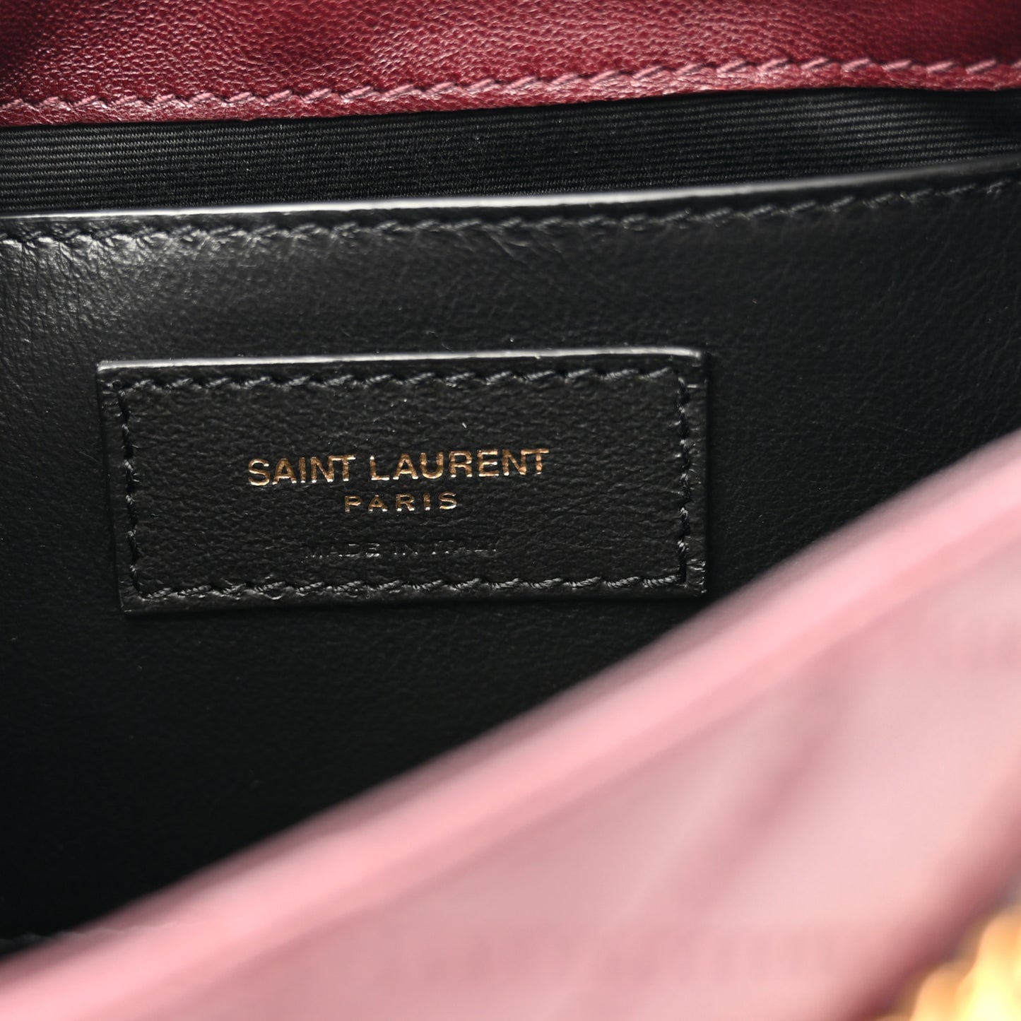 Lambskin Quilted Monogram Mini Nolita Rouge Cabernet