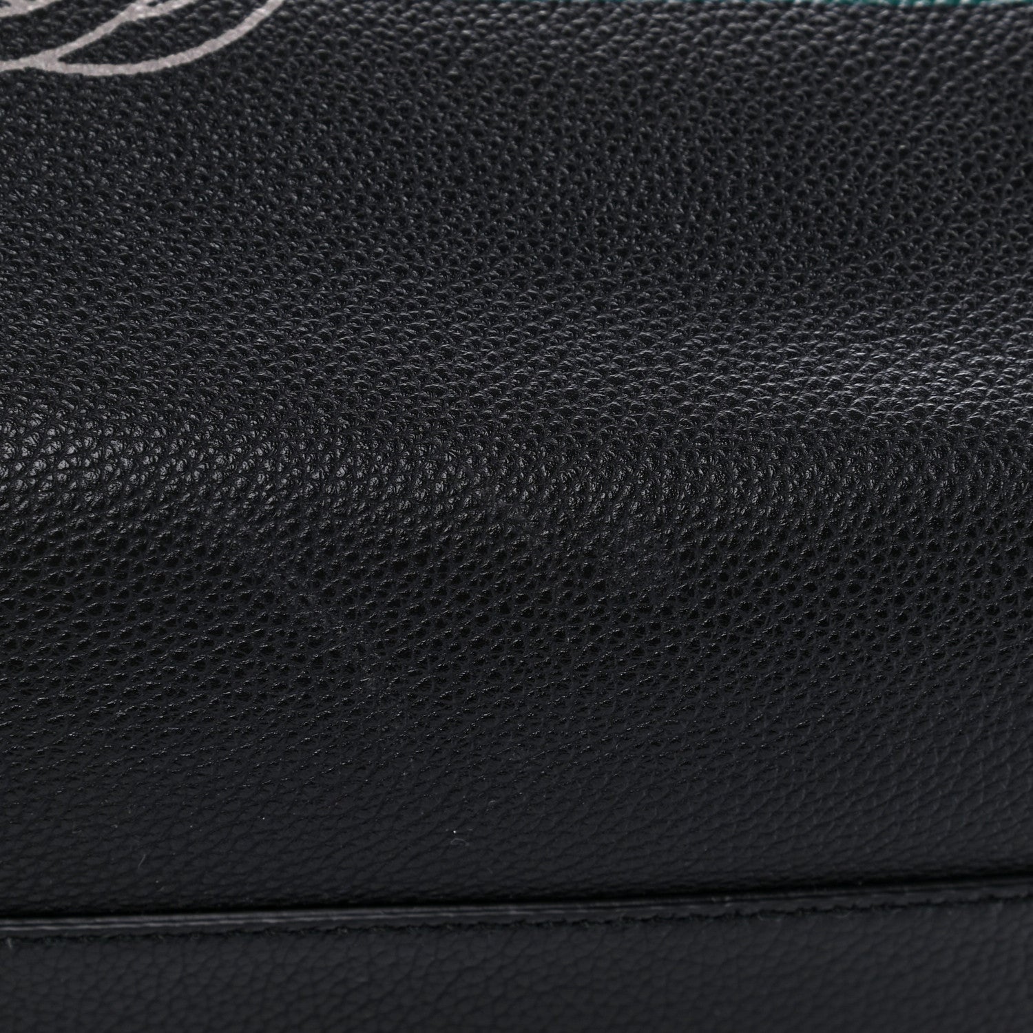 Gucci Grained Calfskin Logo Duffle Bag Black 11 of 16