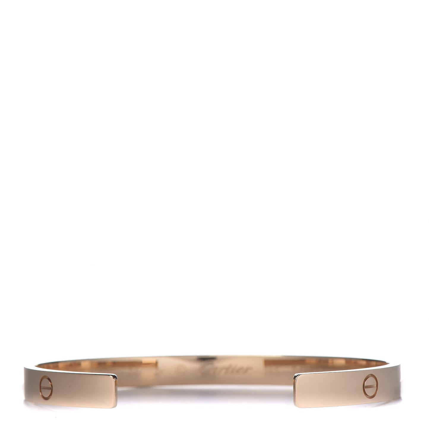 18K Yellow Gold LOVE Cuff Bracelet 20