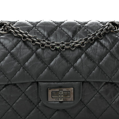 Chanel Aged Calfskin Quilted 2.55 Reissue Mini Flap So Black 7 of 9