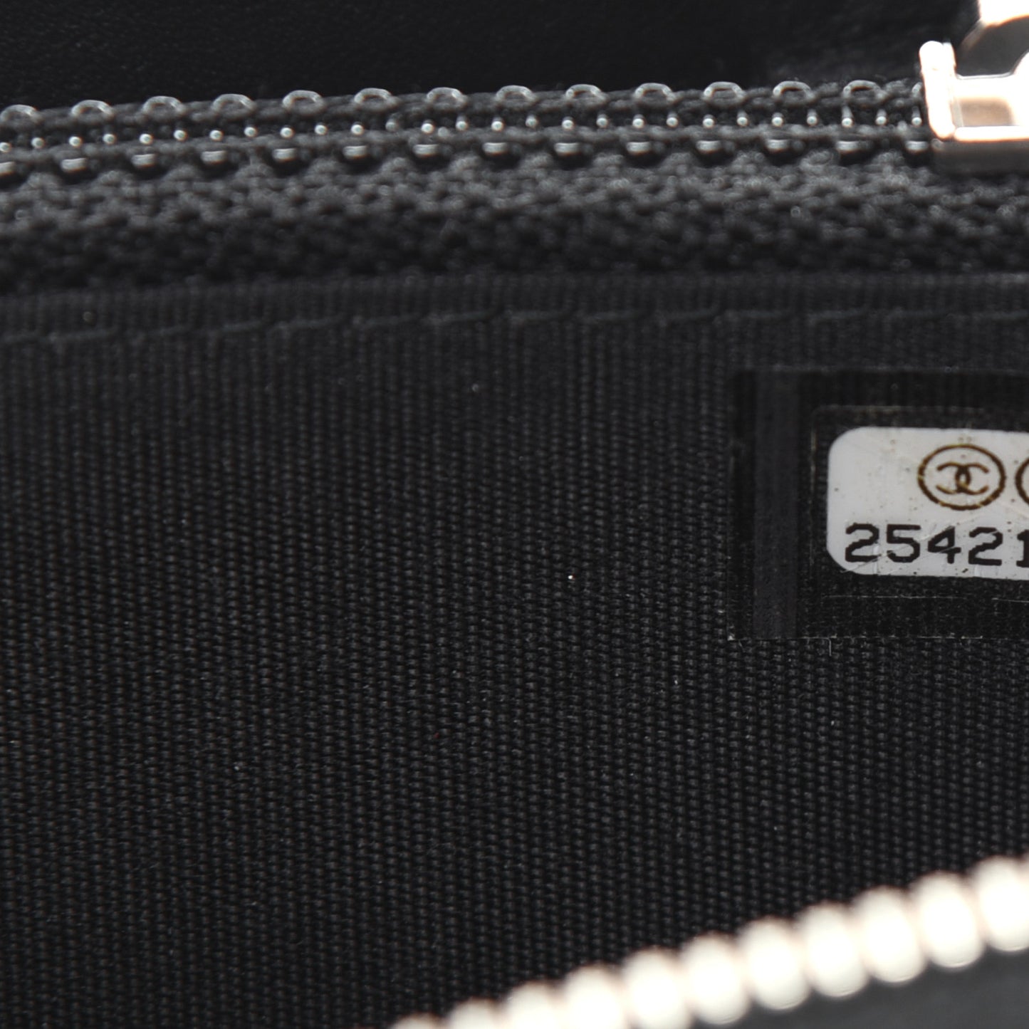 Lambskin Camellia Studded Large Gusset Zip Around Wallet Black