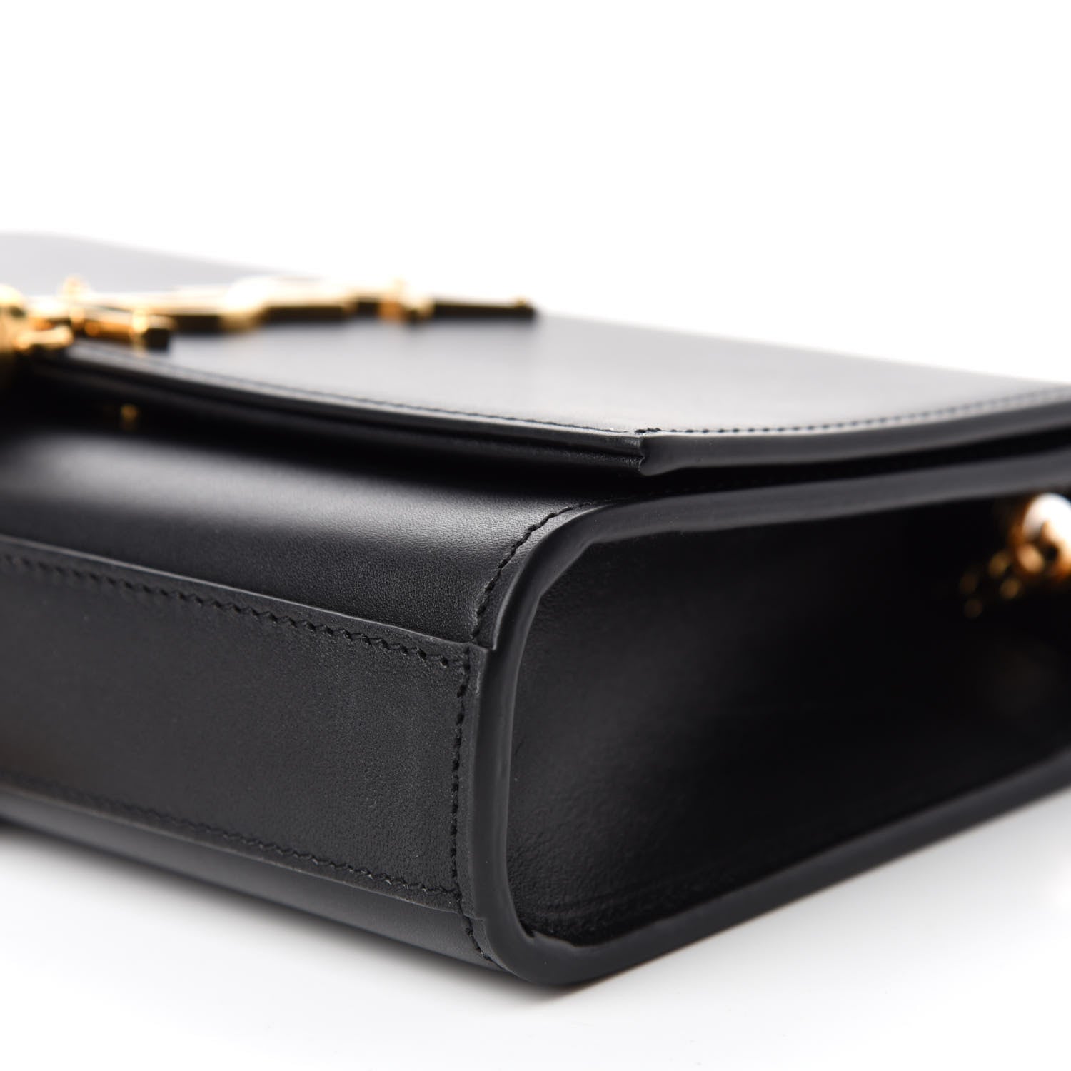 Saint Laurent Smooth Calfskin Small Classic Monogram Kate Tassel Satchel Black 7 of 12