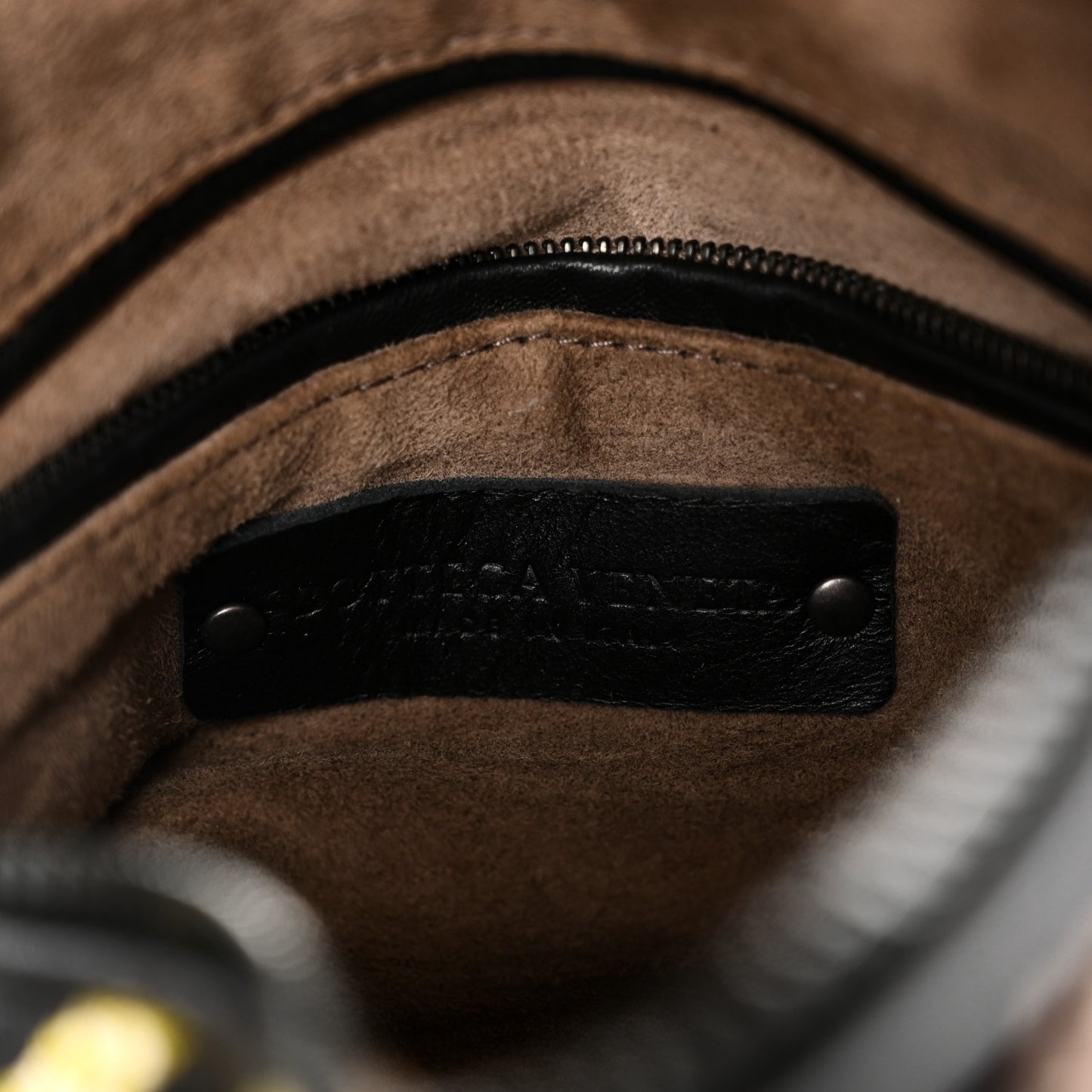 Nappa Diagonal Stripe Boston Black Multicolor