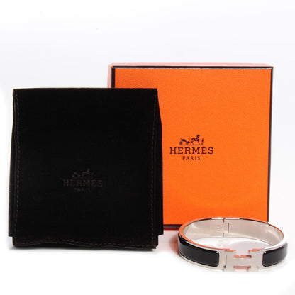 Hermes Enamel Narrow Clic Clac H Bracelet PM Black 5 of 5