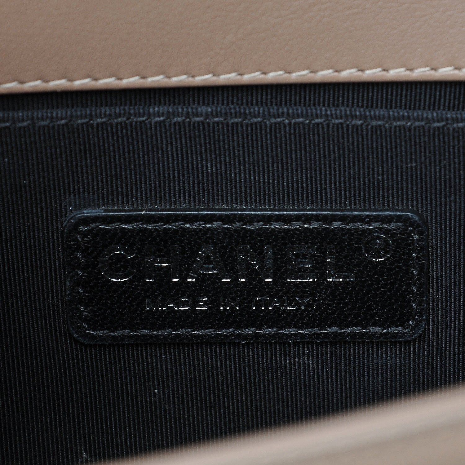 Chanel Patent Calfskin Small Boy Flap Plexiglass Beige 6 of 9
