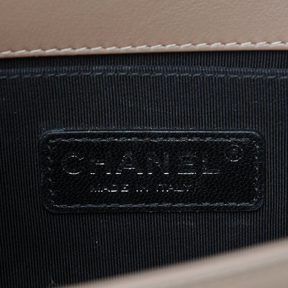 Chanel Patent Calfskin Small Boy Flap Plexiglass Beige 6 of 9
