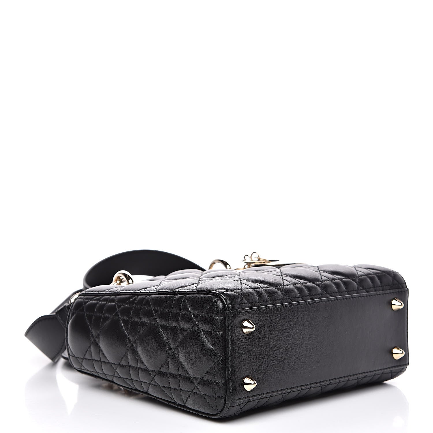 Christian Dior Lambskin Cannage Small My ABCDior Lady Dior Black 4 of 13